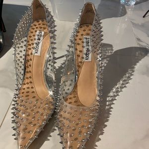 Steve Madden spike clear heels